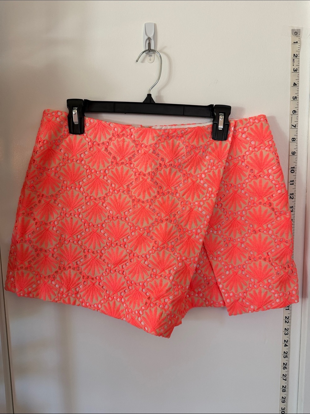 Lilly Pulitzer Coral Eyelet Lace Skort